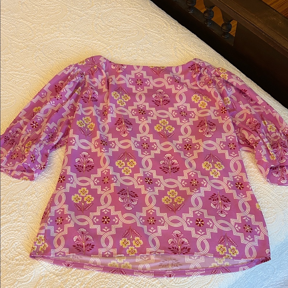Ann Taylor Lavender Floral Top